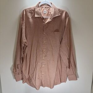 Peter Miller Men's Orange Herringbone Size XL Timeless Elegance Sophistication